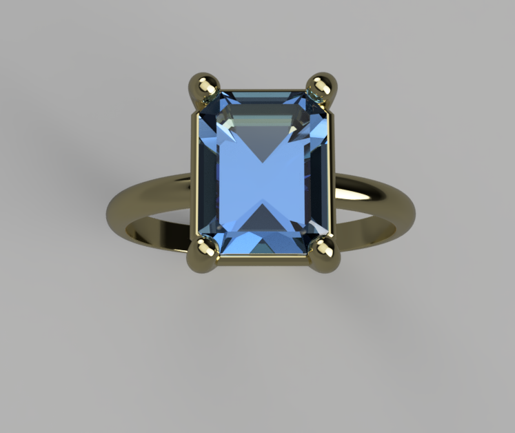Octagonal Tanzanite Ring – Made to Order
