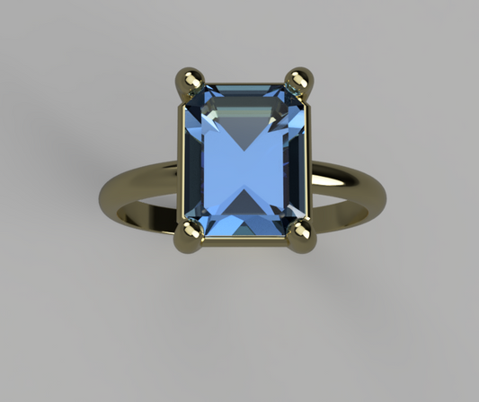 Octagonal Tanzanite Ring – Made to Order