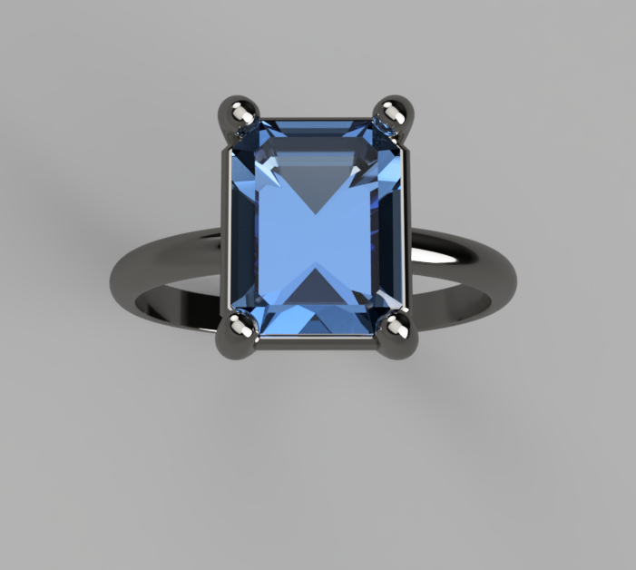 Octagonal Tanzanite Ring – Made to Order